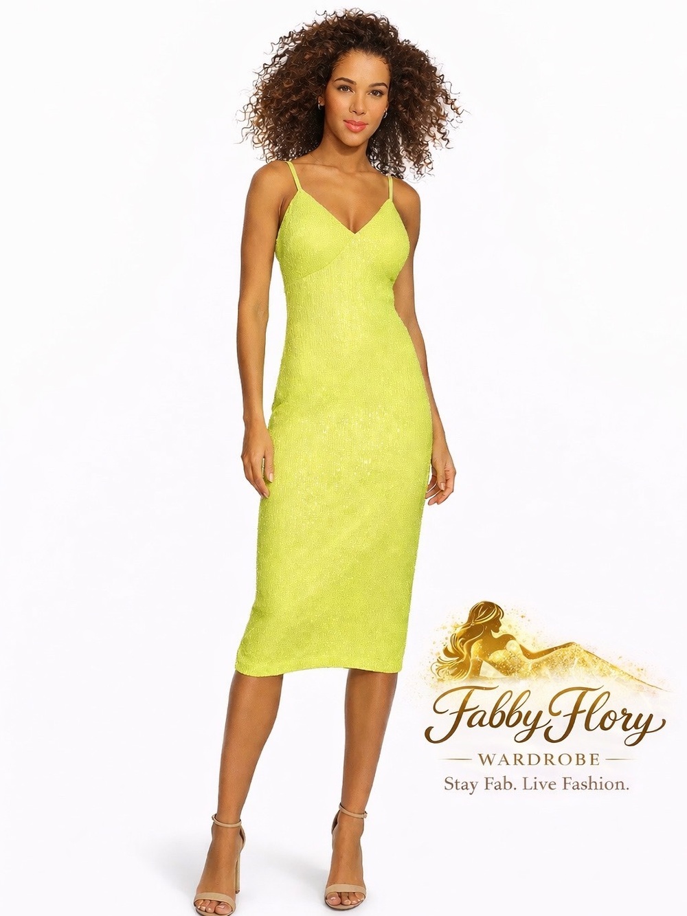 Siena
Women's Sleeveless Sequin Mesh A-Line Dress